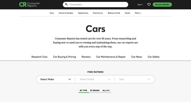 consumer-reports-car-research-page